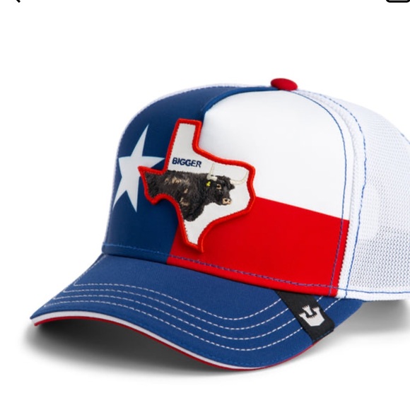 GOORIN BROS BIGGER IN TEXAS NO BULL RED WHITE AND BLUE FRIDAY DROP NWT